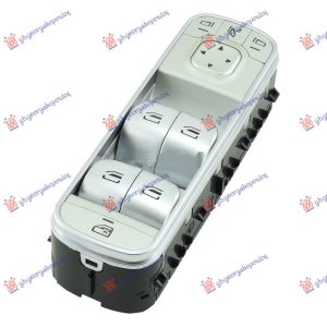 PREKIDAC U PREDNJIM VRATIMA (4 TASTERA) (ELEKTRO-SKLOPIV RETROVIZOR) HROM (3 PIN) LEVO