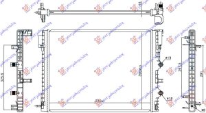 ADDITIONAL RADIATOR 0.9 TURBO PETROL (510x390x16) (KOYO)