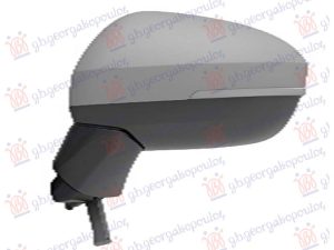 DOOR MIRROR ELECTRICAL HEATED FOLDABLE PRIMED (W/SIDE LAMP : BLIS) (11 PIN) (CONVEX GLASS)