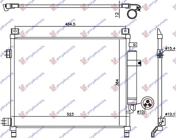 CONDENSER 1.2 PETROL (490x385x12) (KOYO)