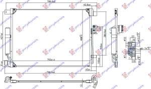 HLADNJAK KLIME 2.3 dCi DIZEL (702x488x12)