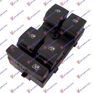 PREKIDAC U PREDNJIM VRATIMA (4 TASTERA) (8 PIN) LEVO