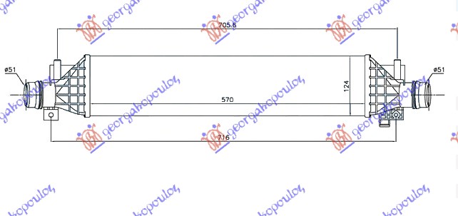 HLADNJAK INTERKULERA 1.4i 16V TURBO A14-B14NET