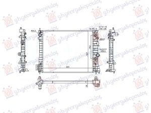 RADIATOR 1.7 DTi/CDTi AUTOMATIC DIESEL (620x510x26) (NISSENS)
