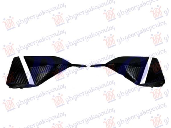 POKLOPAC MAGLENKE SJAJ-CRNI (SET 2 KOM)
