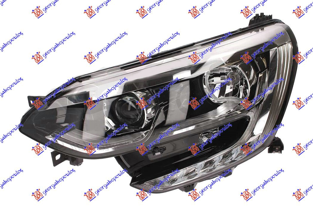 FAR ELEKTRICNI (H7/H7) HROM (SA LED DNEVNIM SVETLOM) (DEPO) LEVO