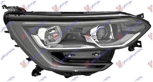 FAR ELEKTRICNI CRNI (H7/H7) SA LED DNEVNIM SVETLOM (TYC) DESNO