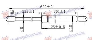 AMORTIZER HAUBE (622L-334N)
