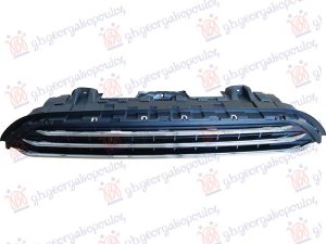 GRILLE BLACK (W/3 CHROME MOULDING)