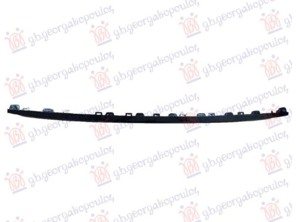 FRONT BUMPER GRILLE MOULDING PAINTED BLACK (S)