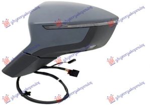 RETROVIZOR ELEKTRICNI SA GREJ. (ELEK-SKLOPIV) (MEMORIJA) (MIGAVAC LED) (SVETLO) (MRTAV UGAO) (15 PIN) (KONVEKSNO STAKLO) LEVO