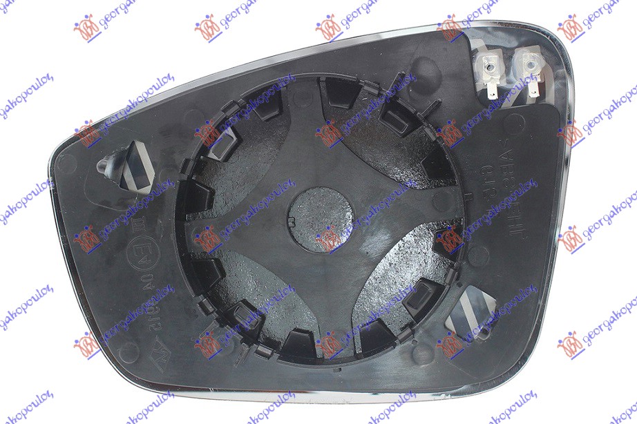 STAKLO RETROVIZORA SA GREJACEM (KONVEKSNO) DESNO