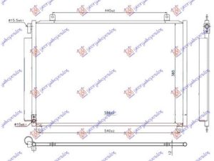 CONDENSER 1.0-1.2 I 16v - HYBRID PETROL (565x385x12) (KOYO)
