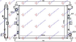 RADIATOR 1.6 DDiS DIESEL MANUAL (623x415x27) (KOYO)