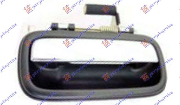 DOOR HANDLE FRONT INNER CHROME /BLACK