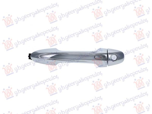 DOOR HANDLE FRONT OUTER CHROMEV (W/HOLE)