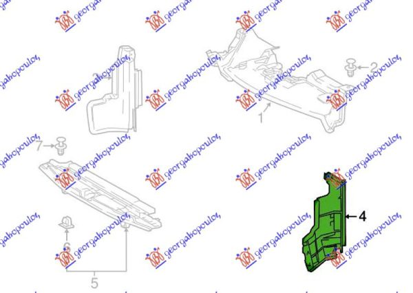 NOSAC HLADNJAKA VERTIKALNI PLASTICNI LEVO