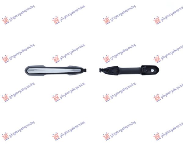 DOOR HANDLE FRONT/REAR (RH=LH) OUTER (BLACK/CHROME)