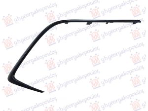 FRONT BUMPER GRILLE MOULDING GLOSSY BLACK