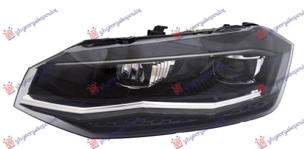 HEAD LAMP LED (W/CHROME MOULDING) (VALEO)