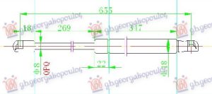 AMORTIZER HAUBE (655L-320N)