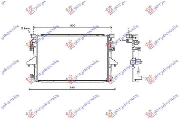 HLADNJAK MOTORA 2.0 TD MAN/AUTO (71x47) (VALEO)