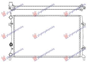 HLADNJAK MOTORA 1.6/2.0/2.5 Fsi (MAN/AUTO) (+/-AC) (65x41.6) (KOYO) DESNO