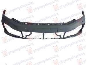 FRONT BUMPER PRIMED (R-LINE, GTE) (W/4 PDC)