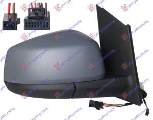 RETROVIZOR ELEKTRICNI SA GREJACEM PM (ELEKTRO-SKLOPIV) (MRTAV UGAO) (9 PIN) (A KVALITET) (KONVEKSNO STAKLO) DESNO